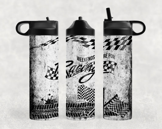 Weekends Are For Racing Water Bottle - 1008