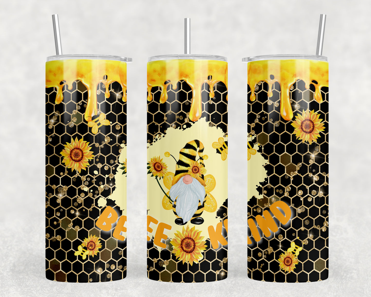 Bee Kind Gnome 20oz Skinny Tumbler - 1011