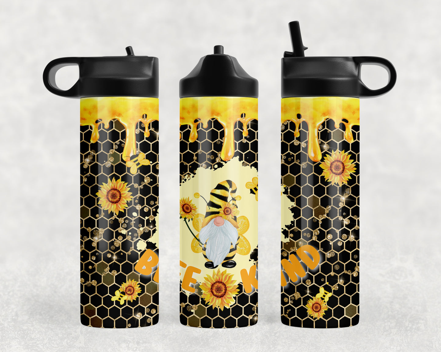 Bee Kind Gnome Water Bottle - 1011