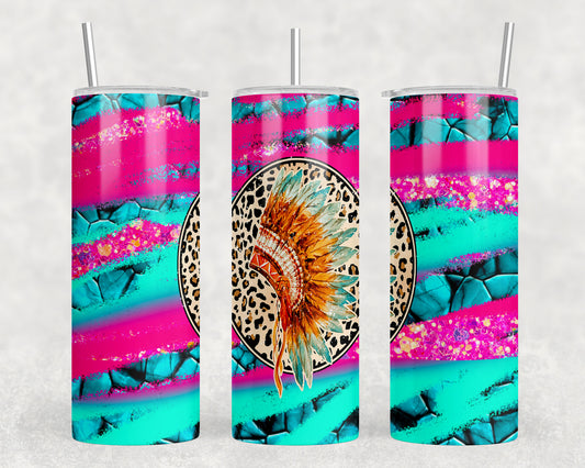 Neon Headdress 20oz Skinny Tumbler - 1025