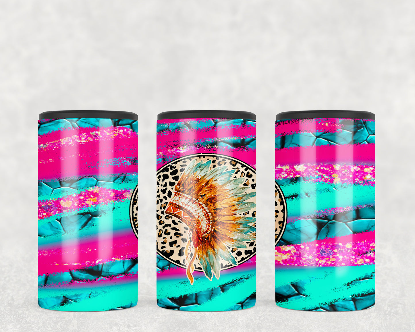 Neon Headdress 5-in-1 Can Hugger Tumbler - 1025