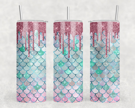 Mermaid 20oz Skinny Tumbler - 1026