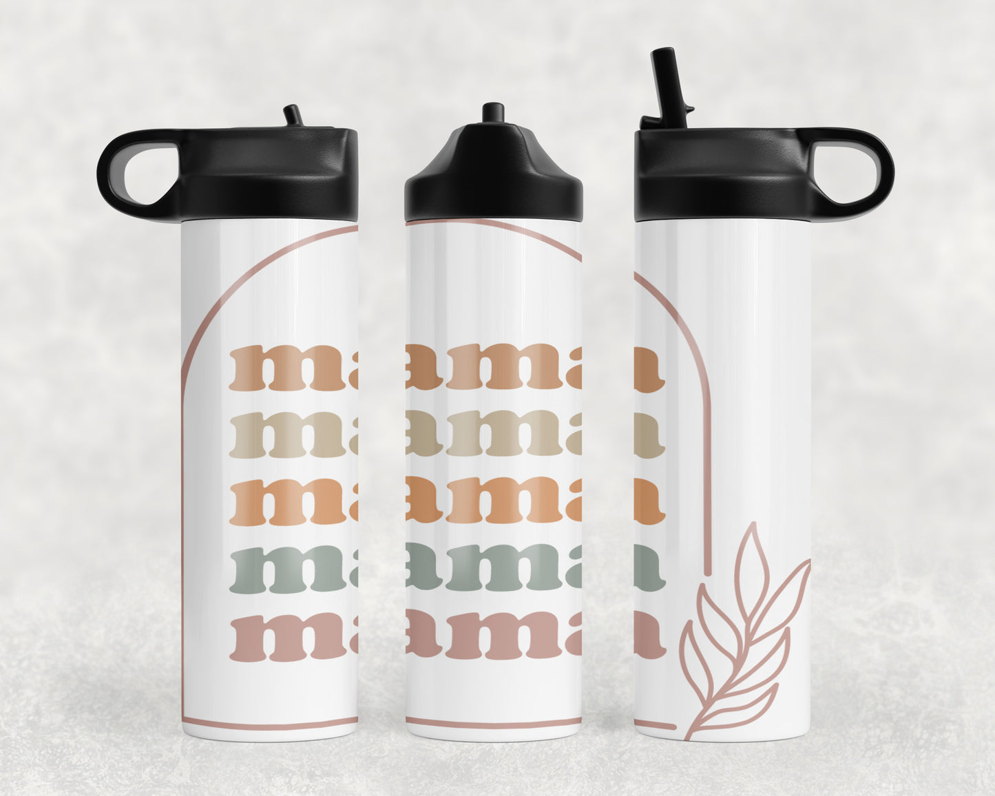 Boho Mama Water Bottle - 1037