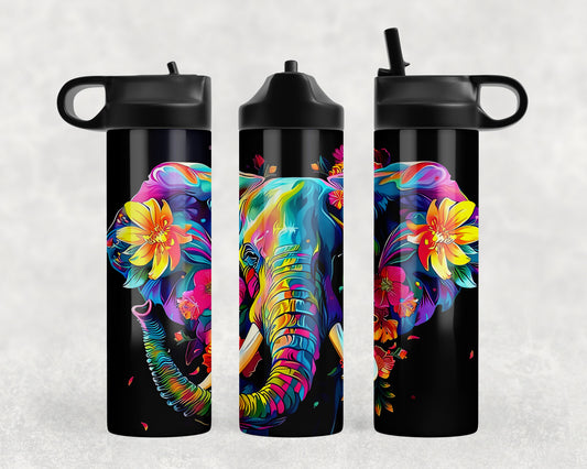 Water Color Elephant Water Bottle - 103