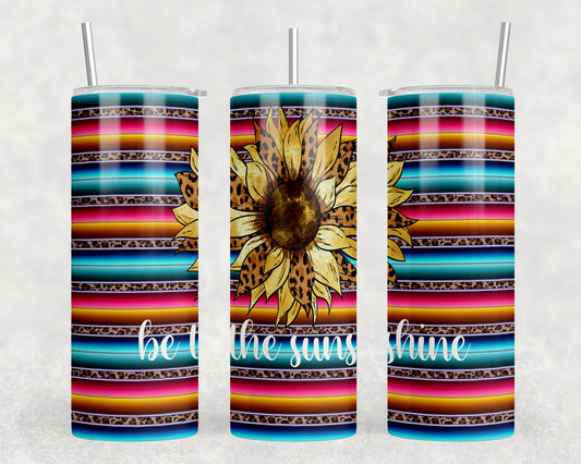 Serape Sunflower 20oz Skinny Tumbler - 1042