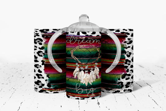 Serape Dream Catcher Kids Dual Lid Sippy Cup Tumbler - 1044