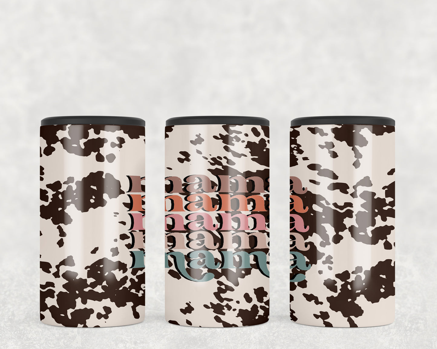 Printed Cowhide Mama 5-in-1 Can Hugger Tumbler - 1046