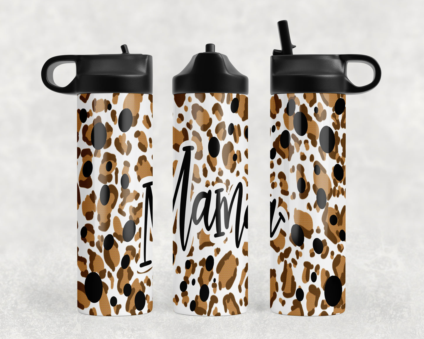 Leopard Print Mama Water Bottle - 1047