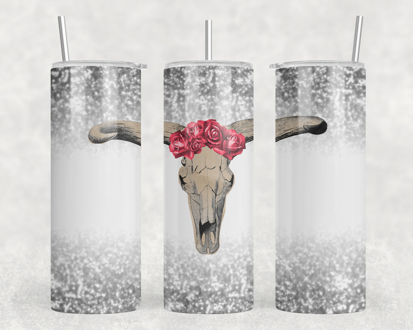 Skull 20oz Skinny Tumbler - 1049