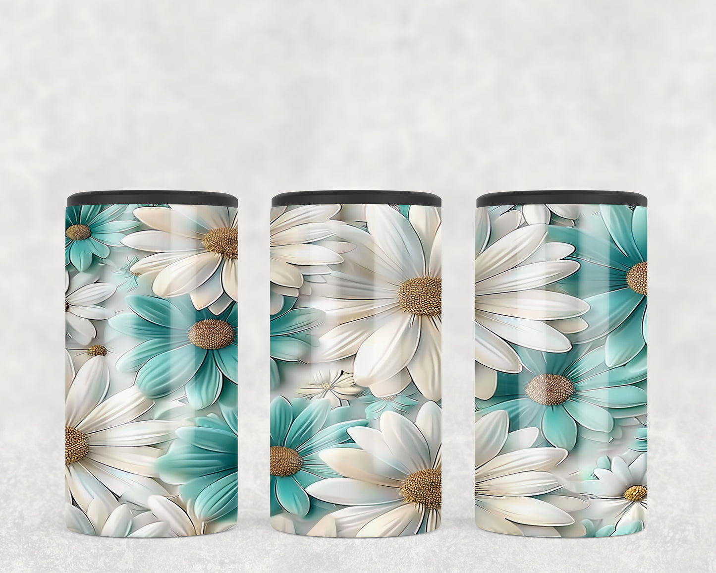 Blue And White Daisies 5-in-1 Can Hugger Tumbler - 104