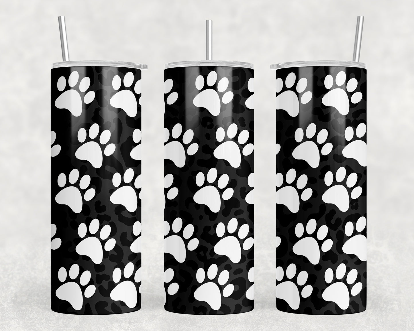 Paw Prints 20oz Skinny Tumbler - 1053