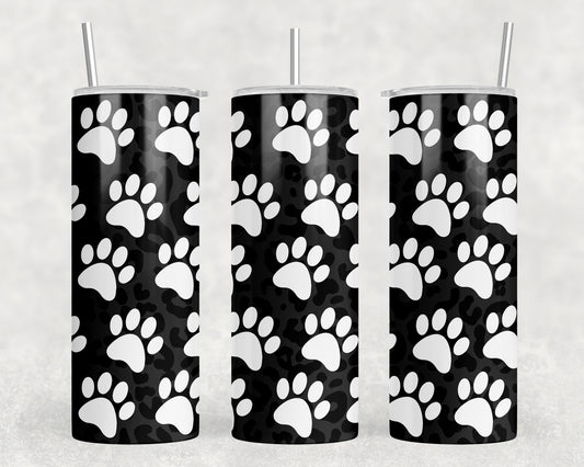 Paw Prints 20oz Skinny Tumbler - 1053