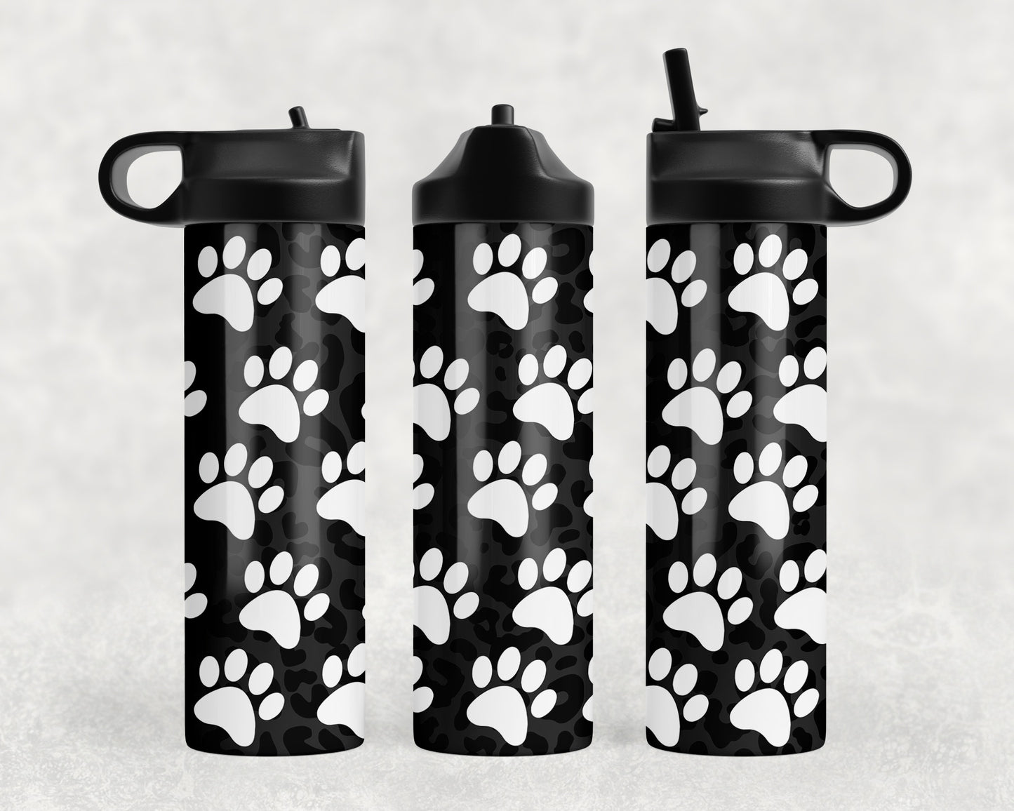 Paw Prints Water Bottle - 1053