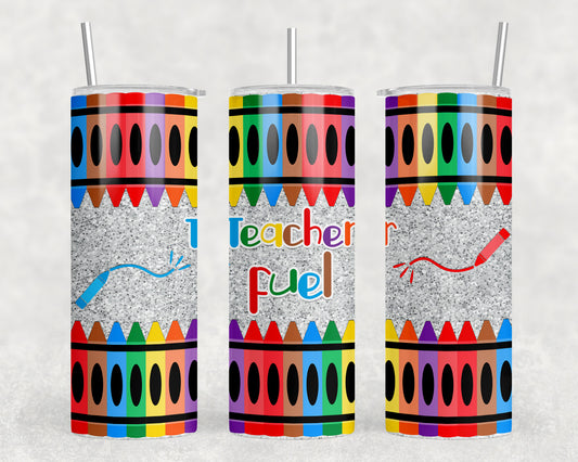 Teacher Fuel 20oz Skinny Tumbler - 1072