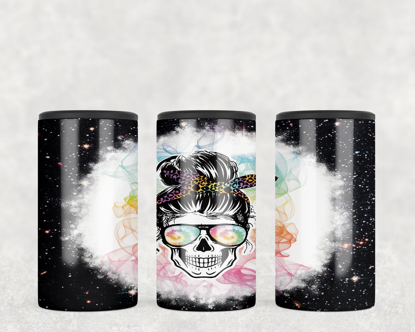 Rainbow Skull 5-in-1 Can Hugger Tumbler - 1073