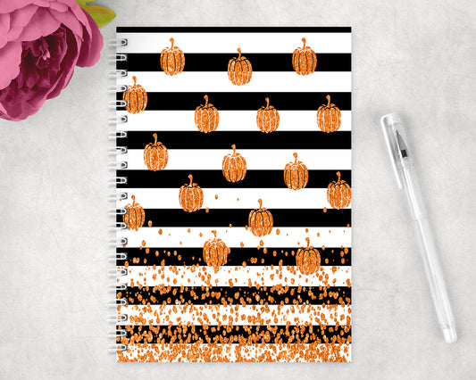 Halloween Pumpkins Spiral Lined A5 Journal - 1076