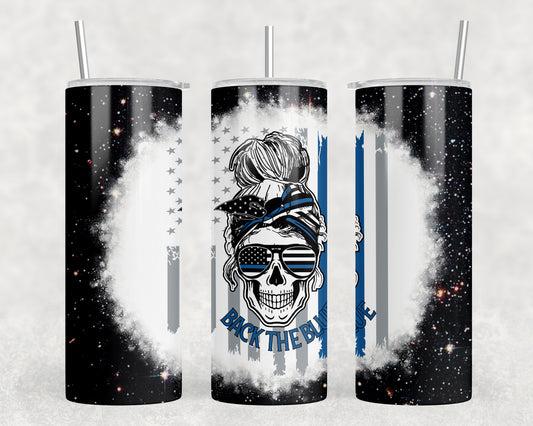 Back The Blue 20oz Skinny Tumbler - 1080