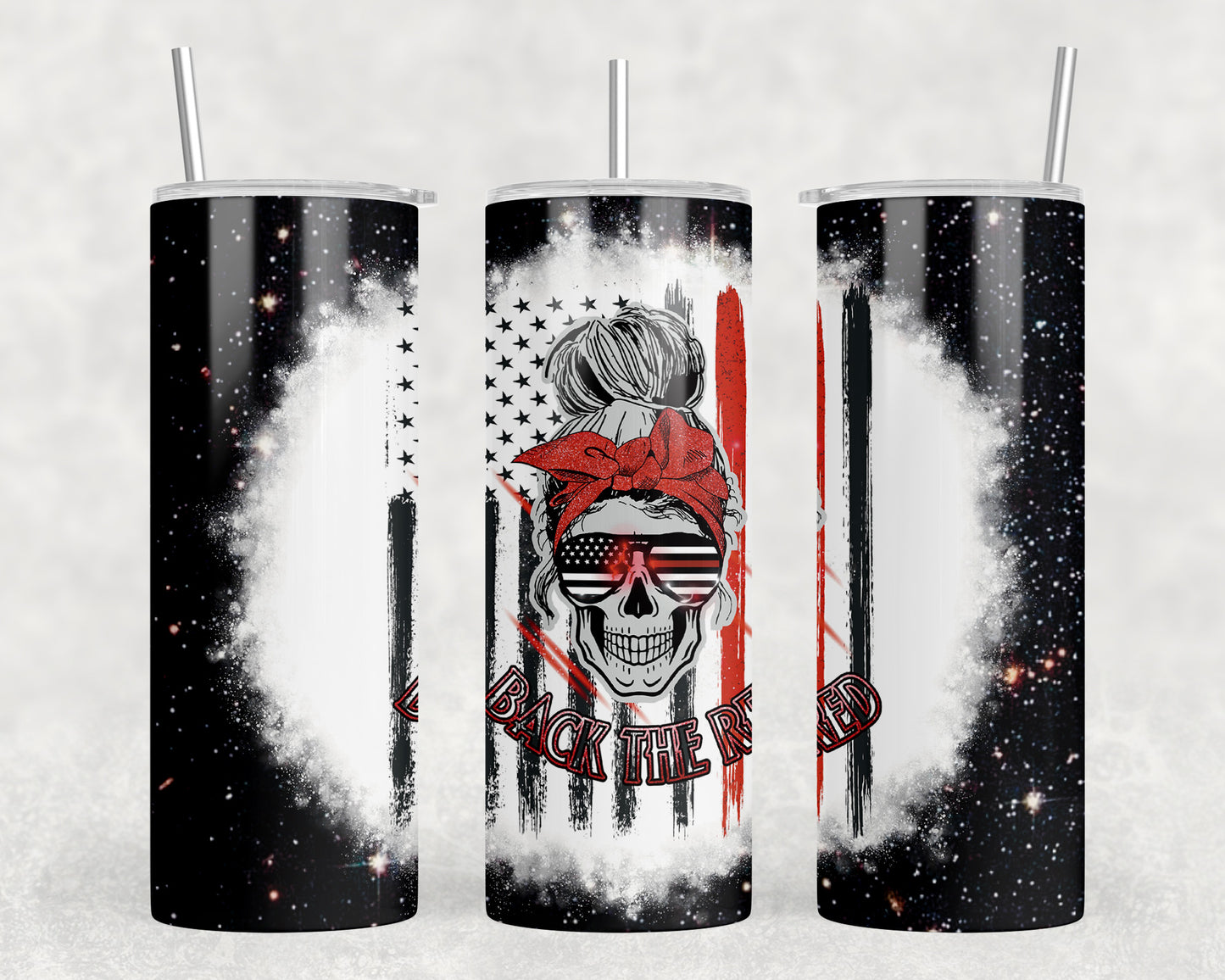 Back The Red 20oz Skinny Tumbler - 1081