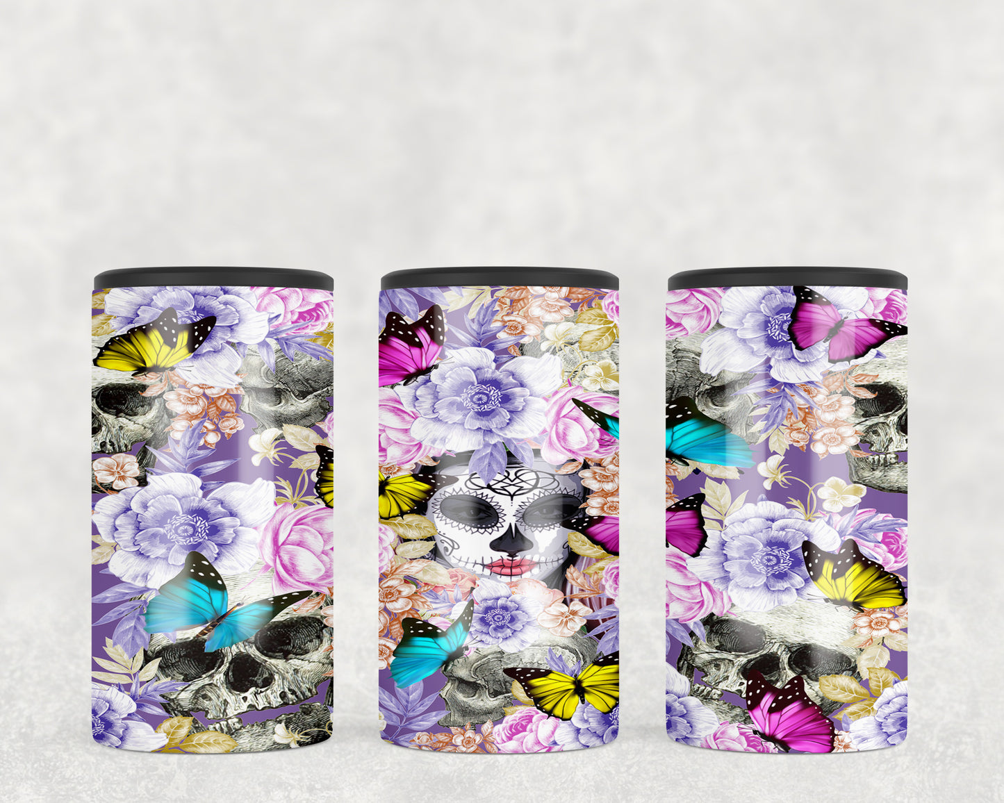 Sugar Skull 5-in-1 Can Hugger Tumbler - 1082