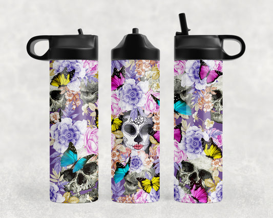 Sugar Skull Water Bottle - 1082