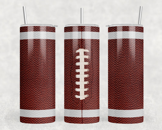 Football 20oz Skinny Tumbler - 1085