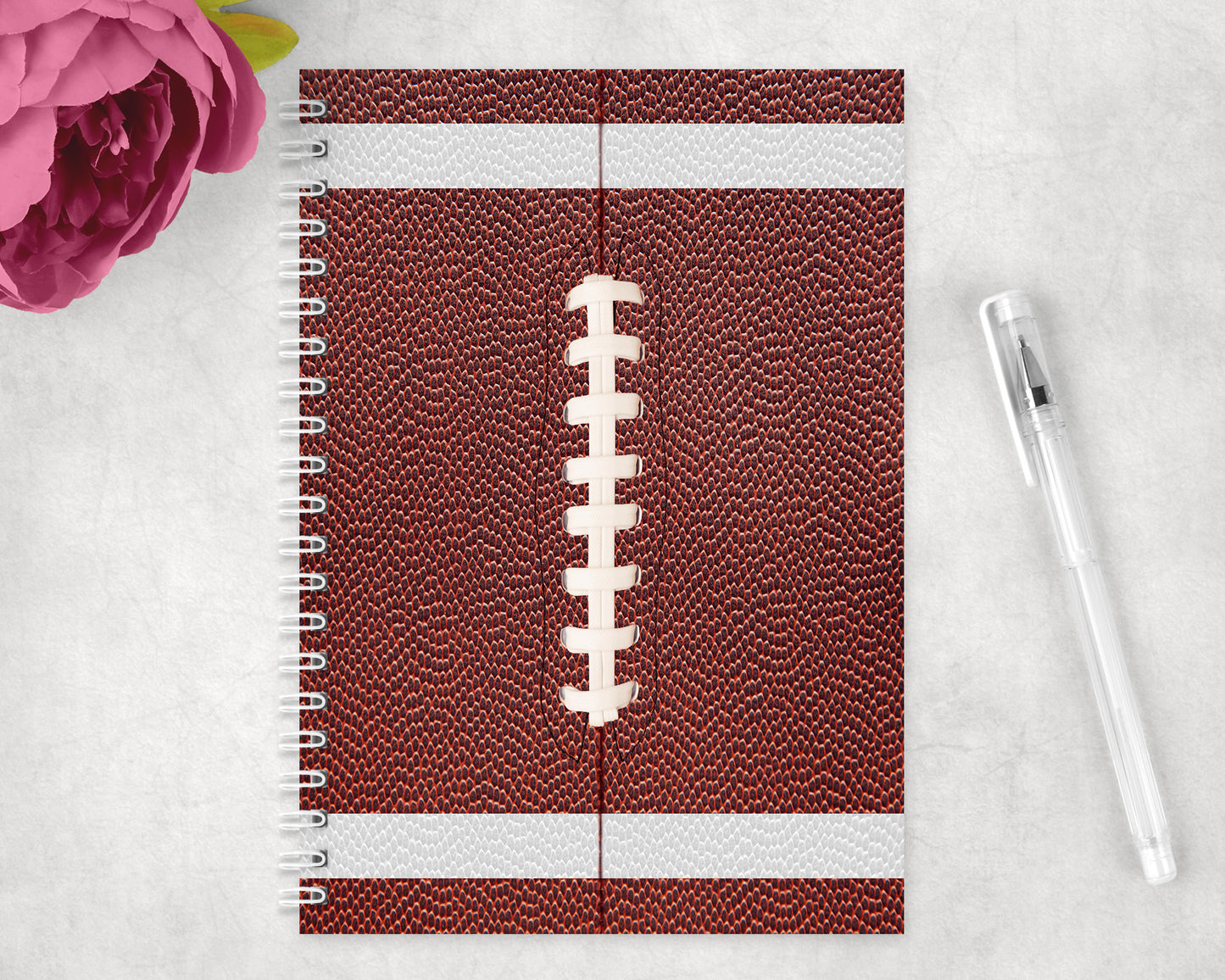 Football Spiral Lined A5 Journal - 1085