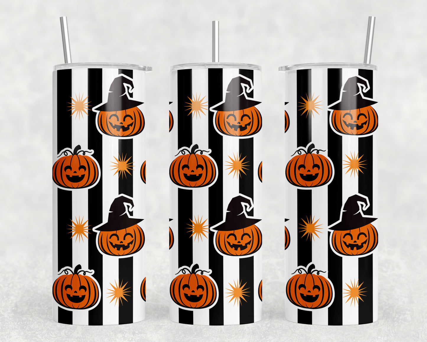 Halloween Pumpkins 20oz Skinny Tumbler - 1095