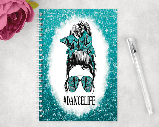 Dance Life Spiral Lined A5 Journal - 1098