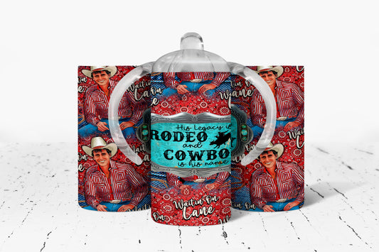 Western Bull Rider Lane Frost Kids Dual Lid Sippy Cup Tumbler - 1108