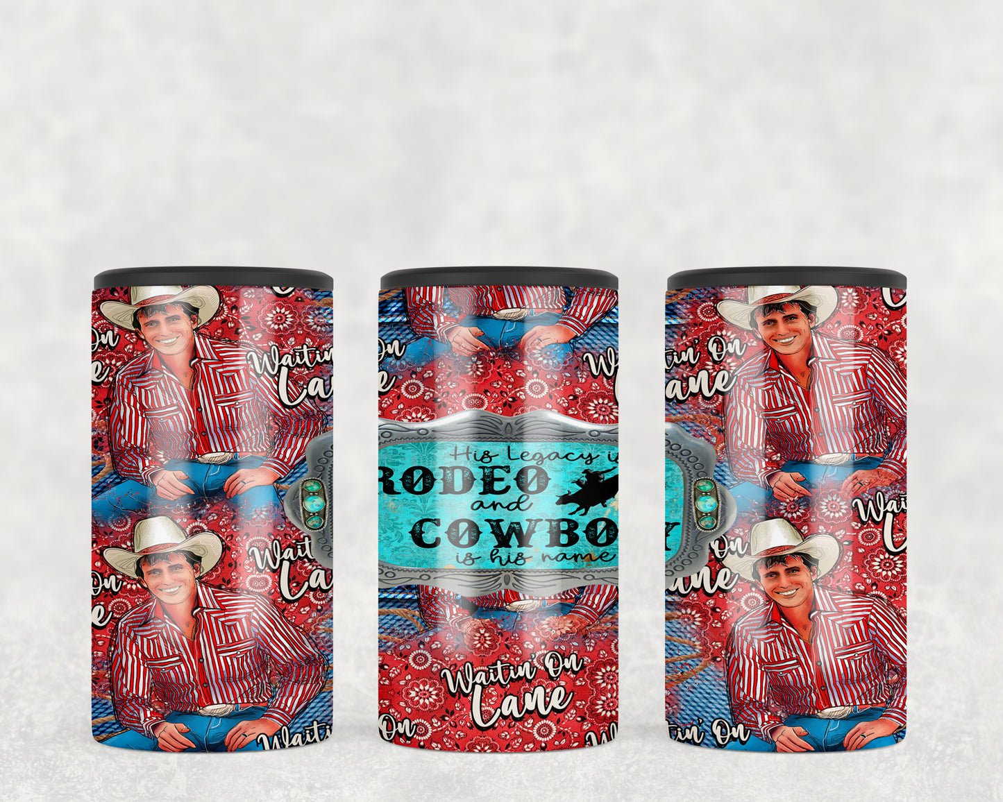 Western Bull Rider Lane Frost 5-in-1 Can Hugger Tumbler - 1108