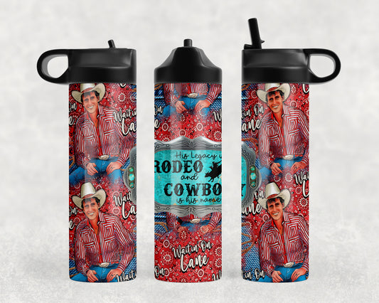 Western Bull Rider Lane Frost Water Bottle - 1108