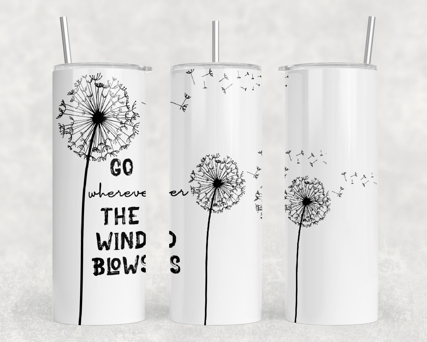 Dandelion 20oz Skinny Tumbler - 1109