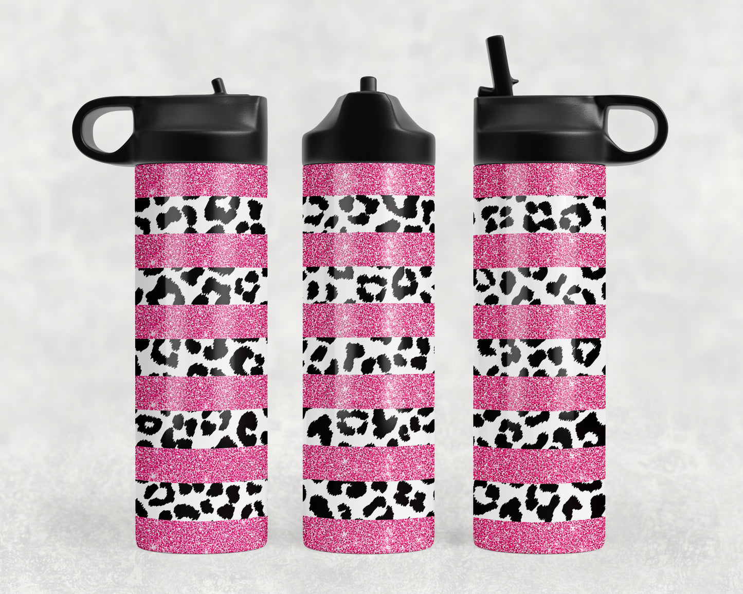 Leopard Print Water Bottle - 1112