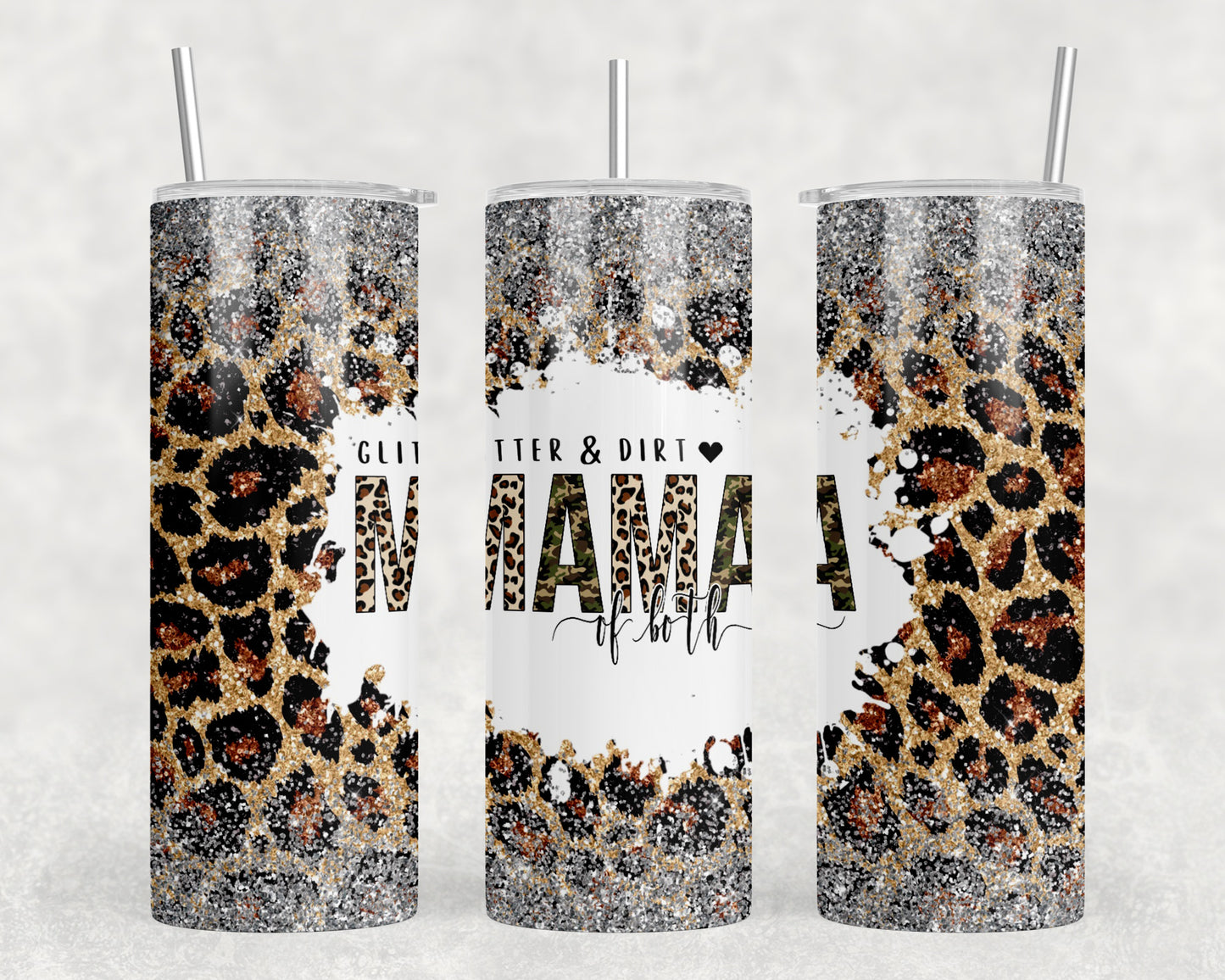 Mama Of Both 20oz Skinny Tumbler - 1113