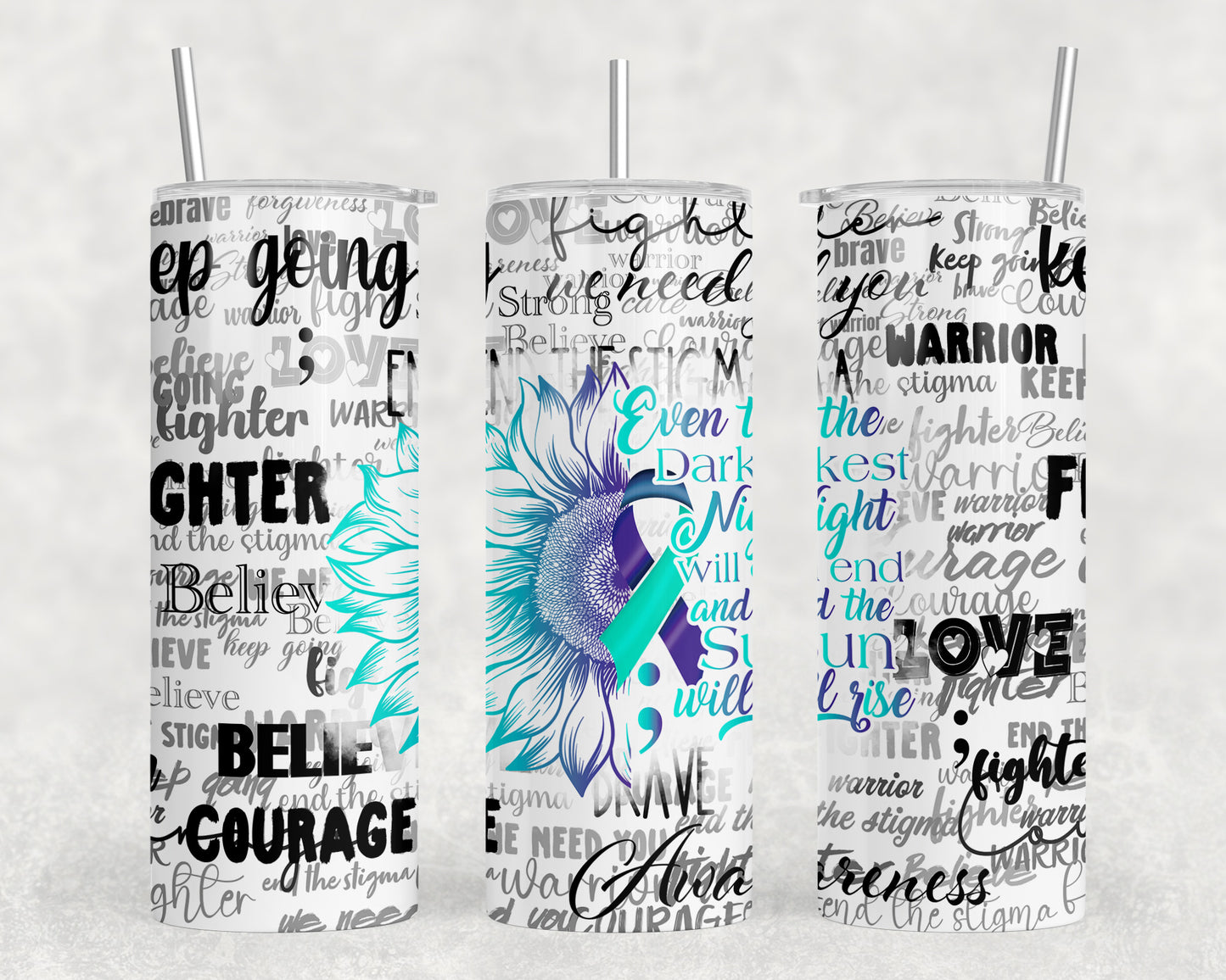 Suicide Awareness 20oz Skinny Tumbler - 1115