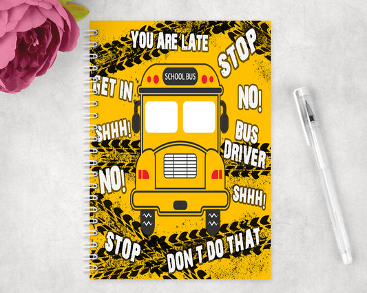 Bus Driver Spiral Lined A5 Journal - 1116