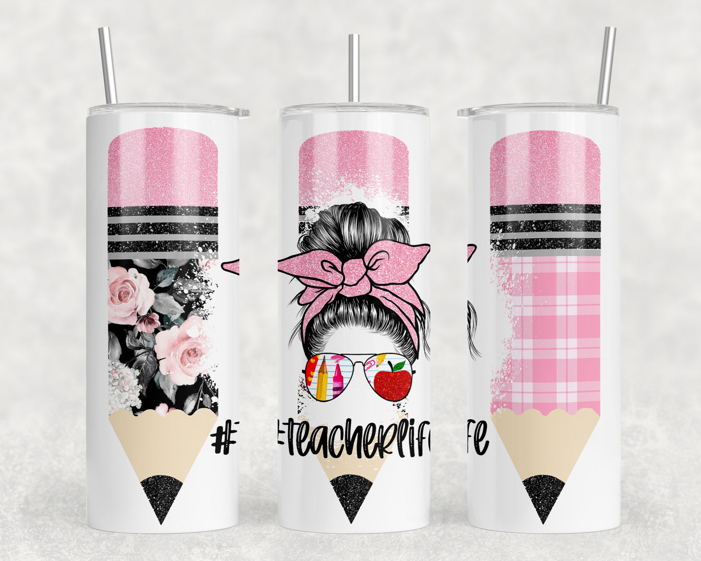 Teacher Life 20oz Skinny Tumbler - 1117