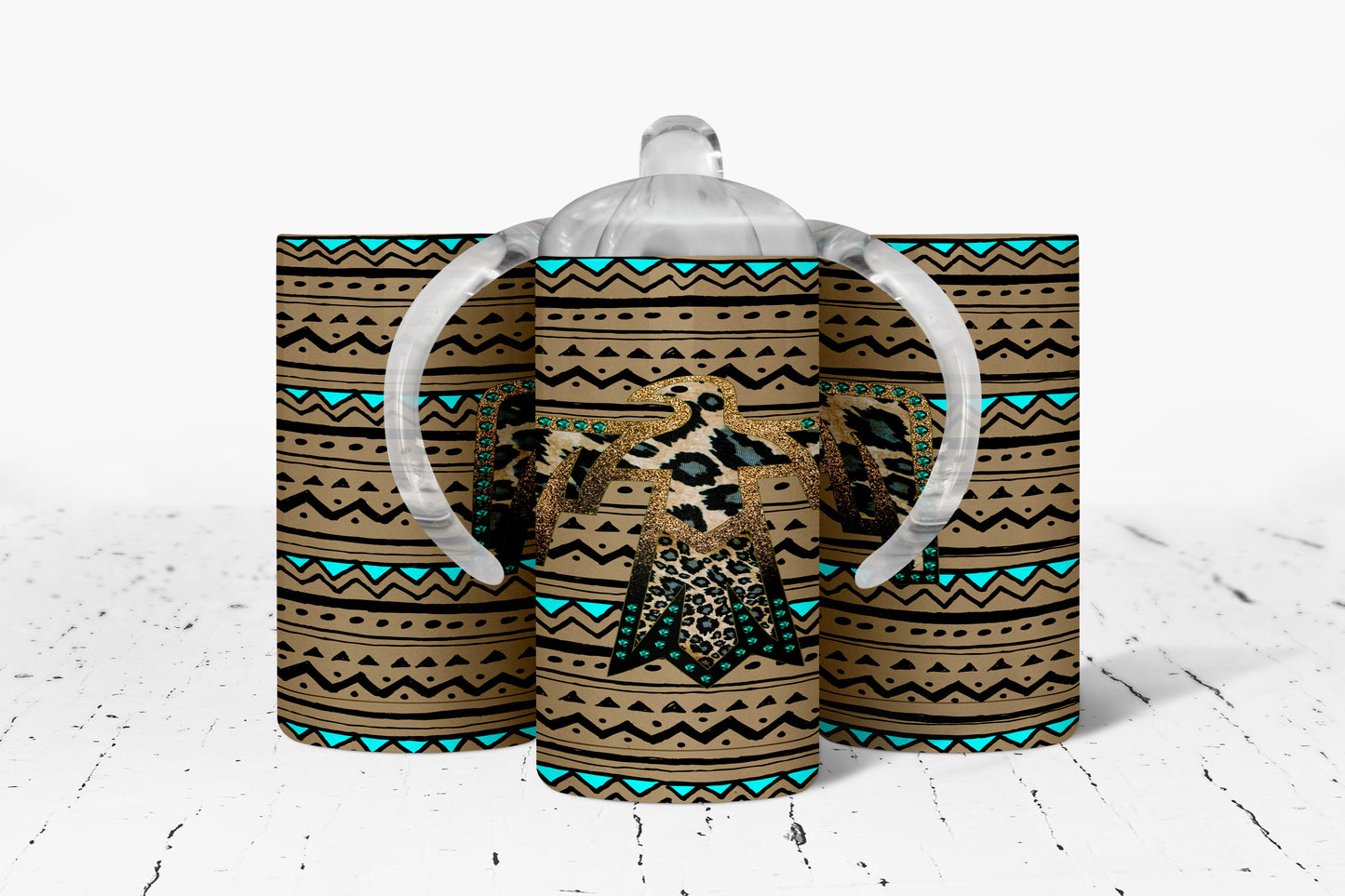 Aztec Thunderbird Kids Dual Lid Sippy Cup Tumbler - 1123