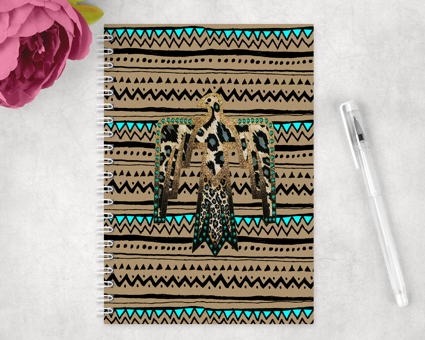 Aztec Thunderbird Spiral Lined A5 Journal - 1123