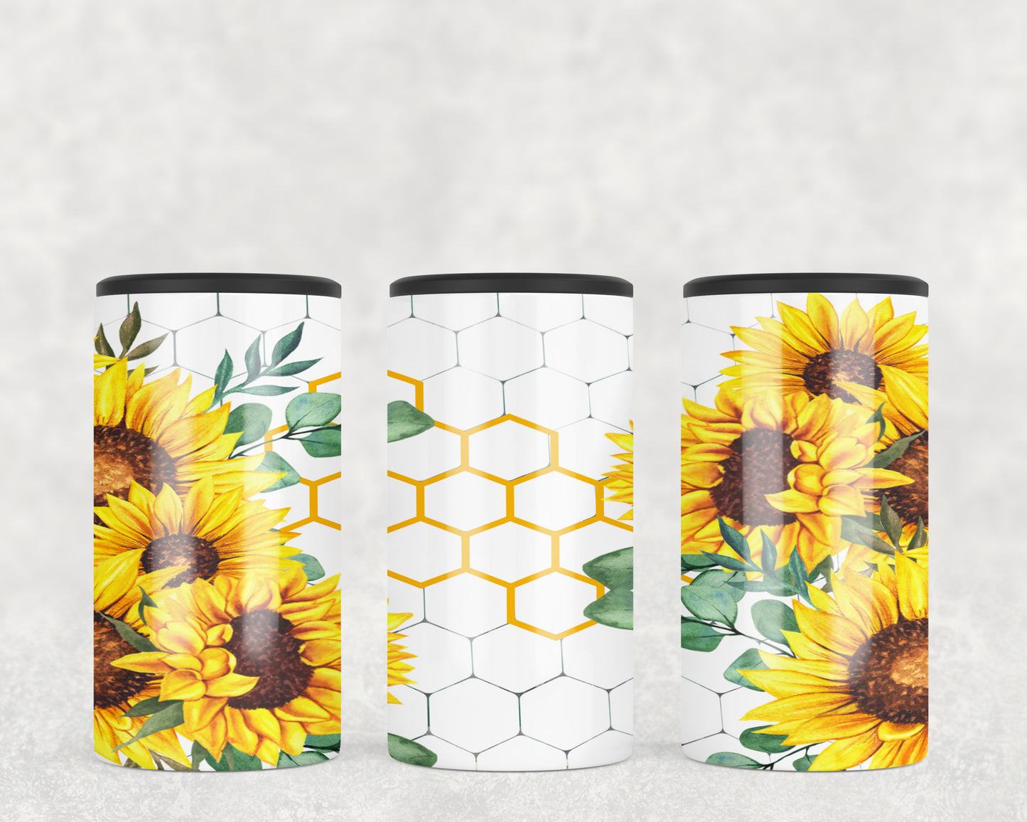 Sunflower Honeycomb 5-in-1 Can Hugger Tumbler - 1124