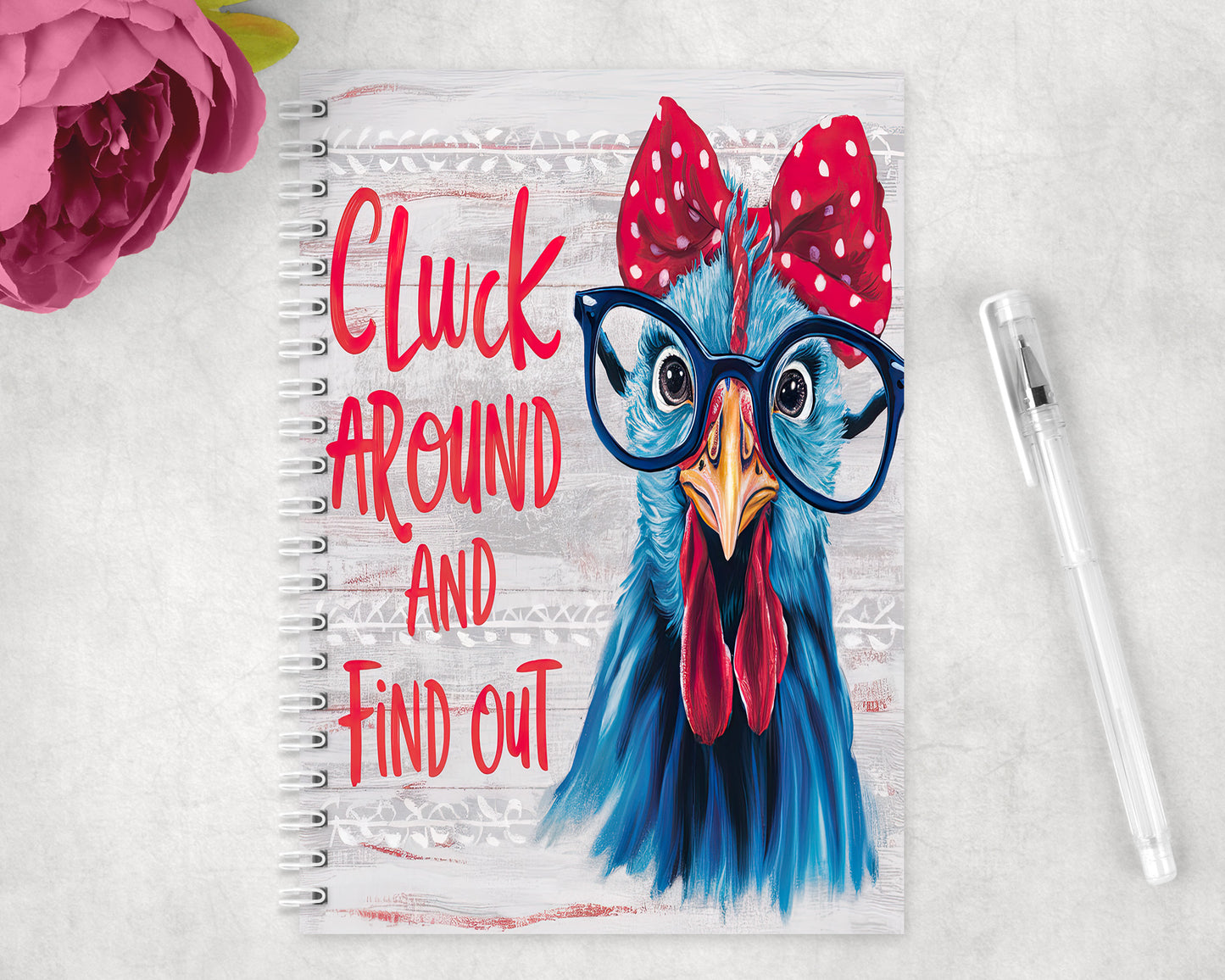 Chicken Cluck Around And Find Out Spiral Lined A5 Journal - 113