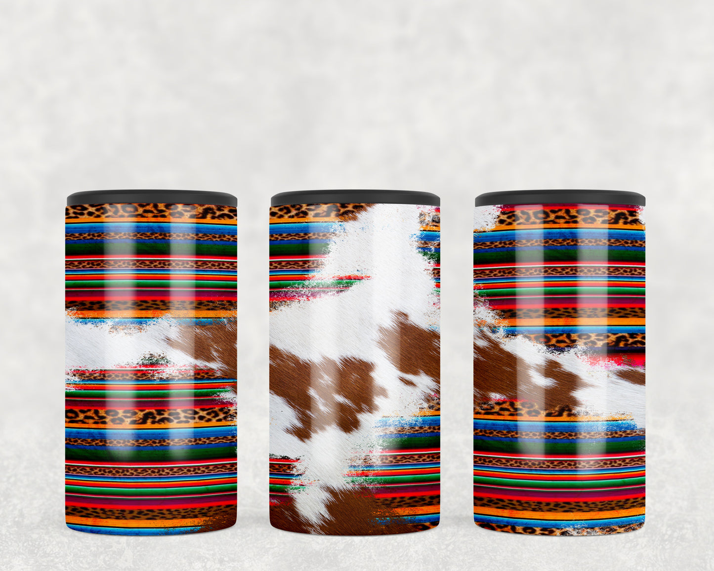 Serape Printed Cowhide 5-in-1 Can Hugger Tumbler - 1140