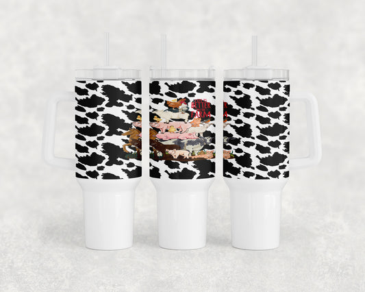 Cow Print Livestock 40oz Tumbler - 1141