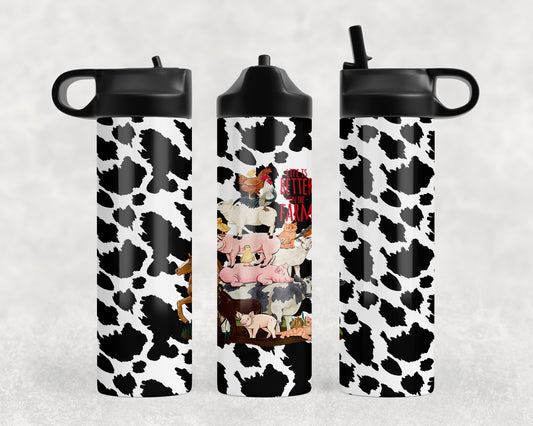 Cow Print Livestock Water Bottle - 1141