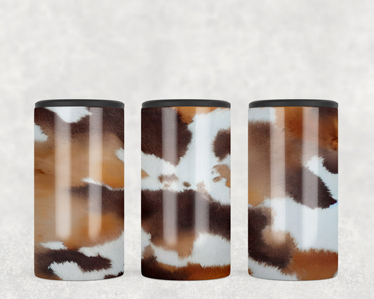 Printed Cowhide 5-in-1 Can Hugger Tumbler - 1144