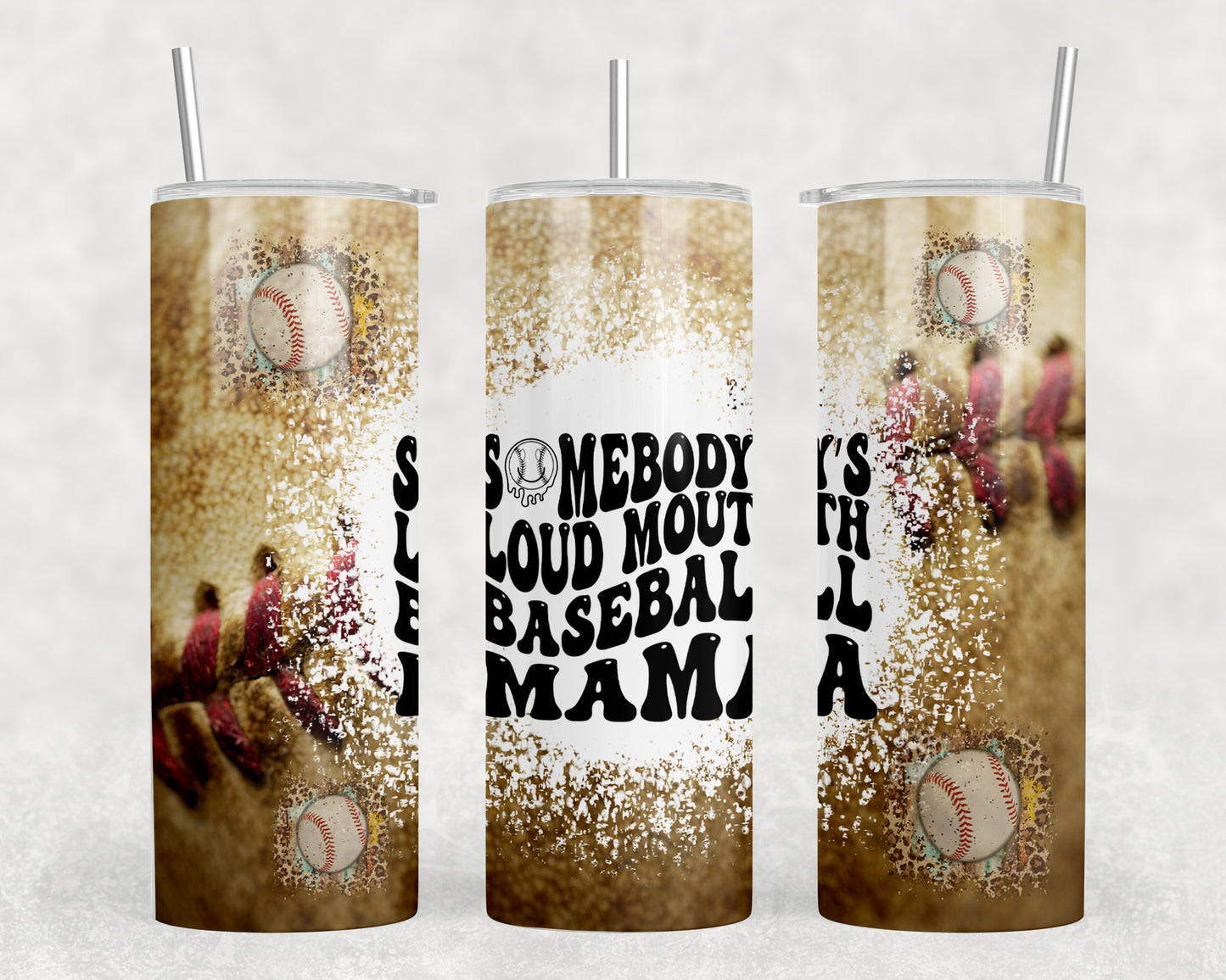 Baseball Mama 20oz Skinny Tumbler - 1146