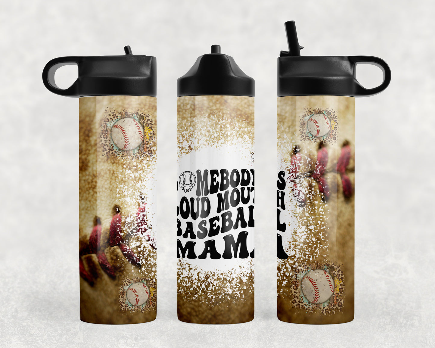 Baseball Mama Water Bottle - 1146