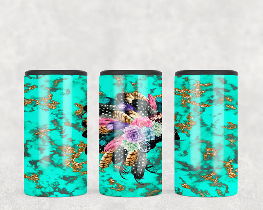 Turquoise Headdress 5-in-1 Can Hugger Tumbler - 1159