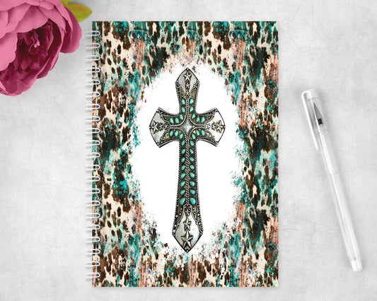 Western Cross Spiral Lined A5 Journal - 1162