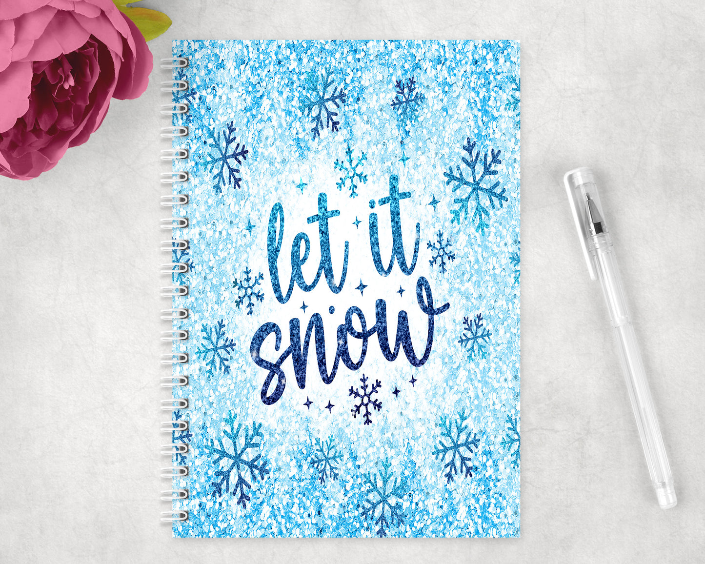 Let it Snow Spiral Lined A5 Journal - 1165